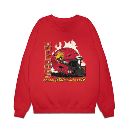 Ferris State - NCAA Football : Mack Bontekoe - Vintage Helmet Premium Crewneck Sweatshirt-0