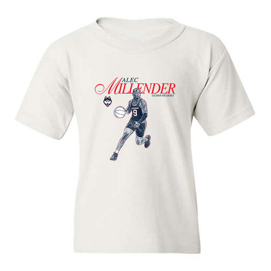 UConn - NCAA Men's Basketball : Alec Millender - Legacy Youth T-Shirt-0