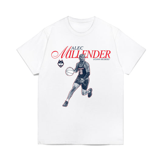 UConn - NCAA Men's Basketball : Alec Millender - Legacy Comfort Colors T-Shirt-0