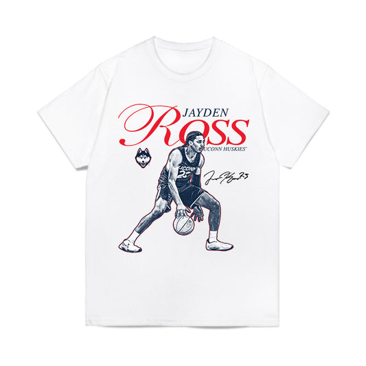 UConn - NCAA Men's Basketball : Jayden Ross - Legacy Comfort Colors T-Shirt-0