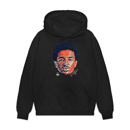 UConn - NCAA Men's Basketball : Dwayne Koroma - Game Face Premium Hooded Sweatshirt-0