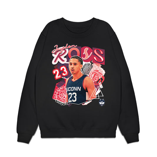 UConn - NCAA Men's Basketball : Jayden Ross - Graphic Premium Crewneck Sweatshirt-0