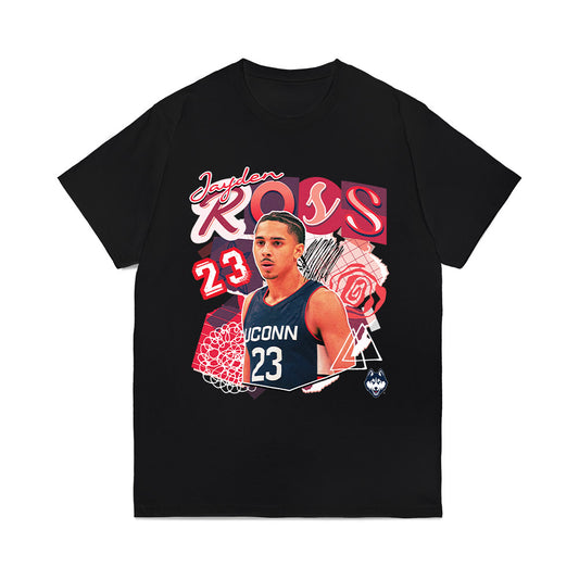 UConn - NCAA Men's Basketball : Jayden Ross - Graphic Comfort Colors T-Shirt-0