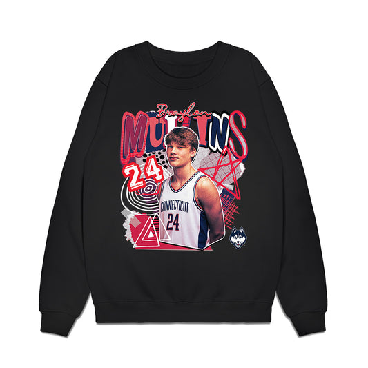 UConn - NCAA Men's Basketball : Braylon Mullins - Collage Premium Crewneck Sweatshirt-0