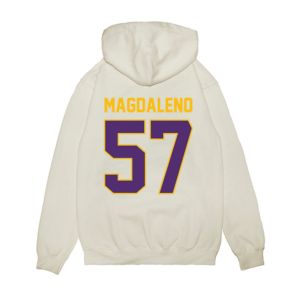 Minn. St. - NCAA Football : Yadira Magdaleno - Vintage Helmet Premium Hooded Sweatshirt-1
