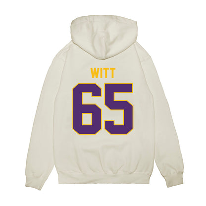 Minn. St. - NCAA Football : Joshua Witt - Vintage Helmet Premium Hooded Sweatshirt-1