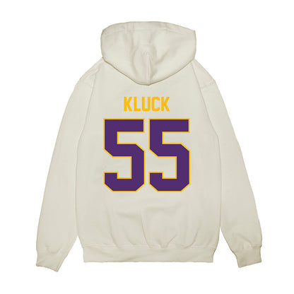 Minn. St. - NCAA Football : Connor Kluck - Vintage Helmet Premium Hooded Sweatshirt-1