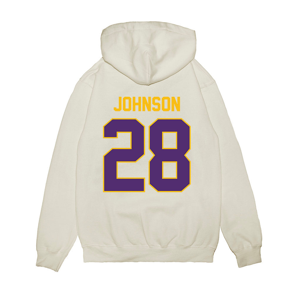 Minn. St. - NCAA Football : Caden Johnson - Vintage Helmet Premium Hooded Sweatshirt-1