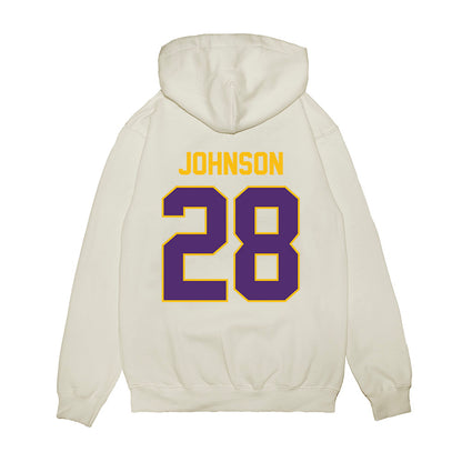 Minn. St. - NCAA Football : Caden Johnson - Vintage Helmet Premium Hooded Sweatshirt-1