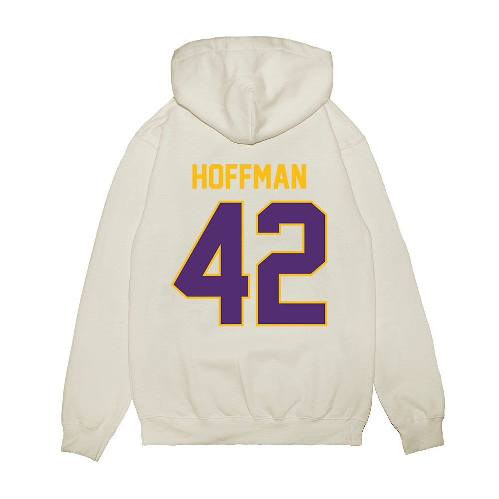 Minn. St. - NCAA Football : Colton Hoffman - Vintage Helmet Premium Hooded Sweatshirt-1