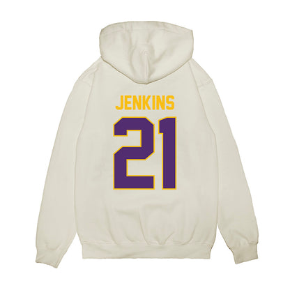 Minn. St. - NCAA Football : Kobe Jenkins - Vintage Helmet Premium Hooded Sweatshirt-1