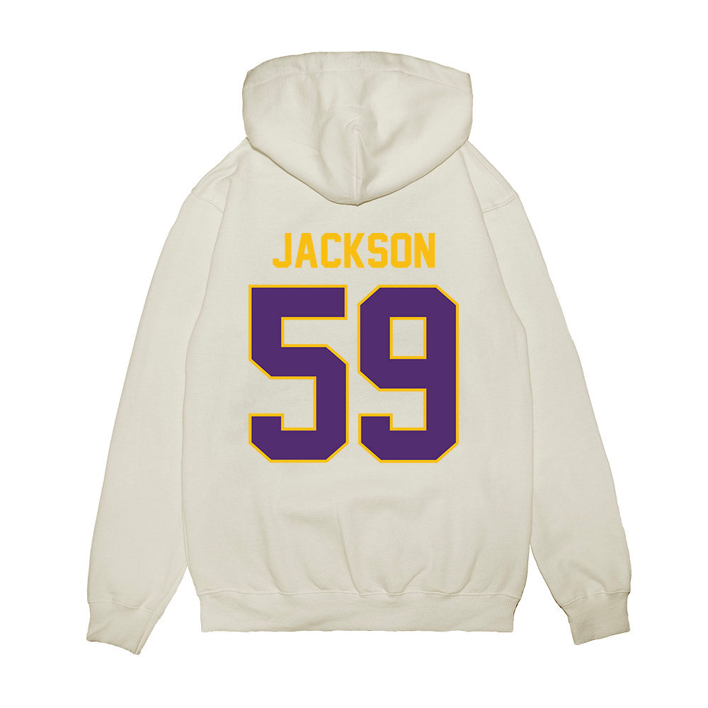 Minn. St. - NCAA Football : Jazarri Jackson - Vintage Helmet Premium Hooded Sweatshirt-1
