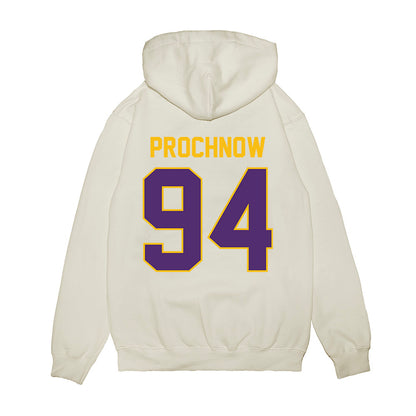 Minn. St. - NCAA Football : Miles Prochnow - Vintage Helmet Premium Hooded Sweatshirt-1