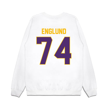 Minn. St. - NCAA Football : Thomas Englund - Vintage Helmet Premium Crewneck Sweatshirt-1