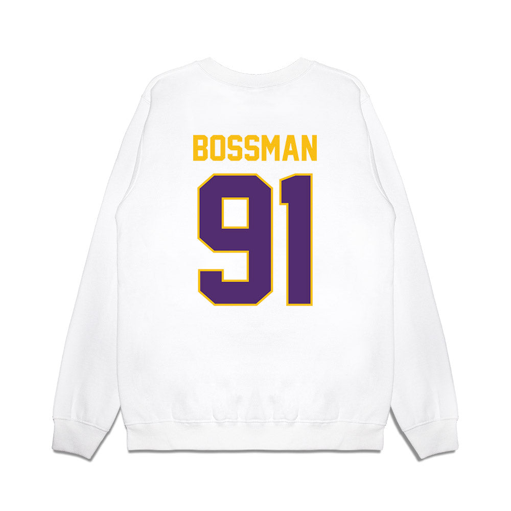 Minn. St. - NCAA Football : Sam Bossman - Vintage Helmet Premium Crewneck Sweatshirt-1