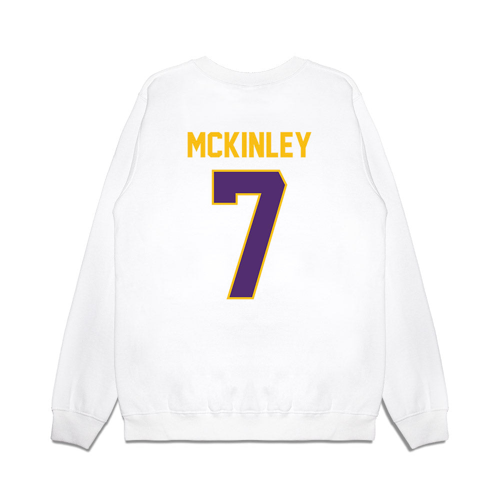 Minn. St. - NCAA Football : Rashad McKinley - Vintage Helmet Premium Crewneck Sweatshirt-1
