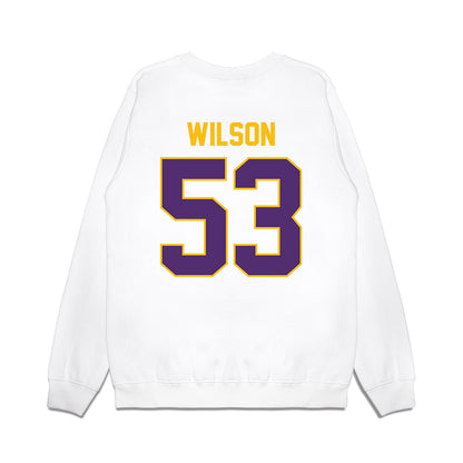 Minn. St. - NCAA Football : Bryan Wilson - Vintage Helmet Premium Crewneck Sweatshirt-1