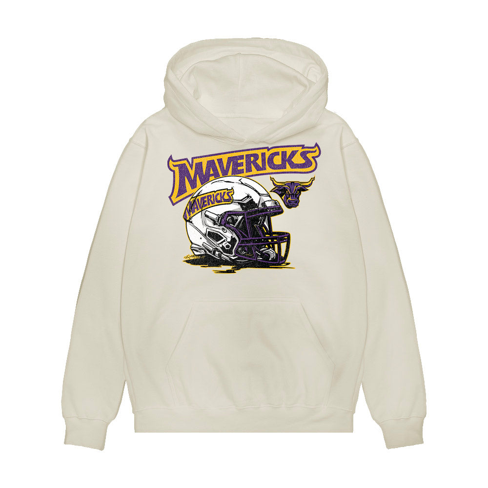 Minn. St. - NCAA Football : Robby Kedrowicz - Vintage Helmet Premium Hooded Sweatshirt-0
