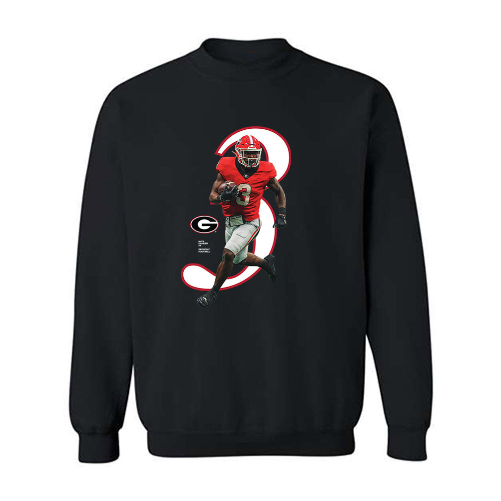 Georgia - NCAA Football : Nate Frazier Jr - Breakthrough Crewneck Sweatshirt-0