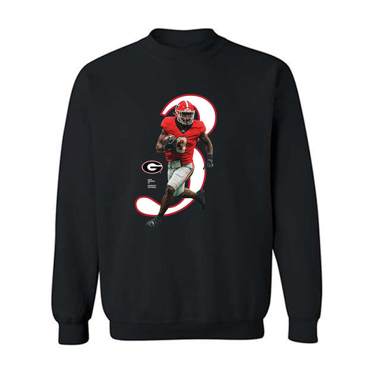 Georgia - NCAA Football : Nate Frazier Jr - Breakthrough Crewneck Sweatshirt-0