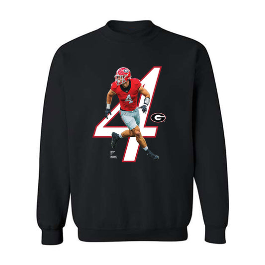 Georgia - NCAA Football : Oscar Delp - Breakthrough Crewneck Sweatshirt-0