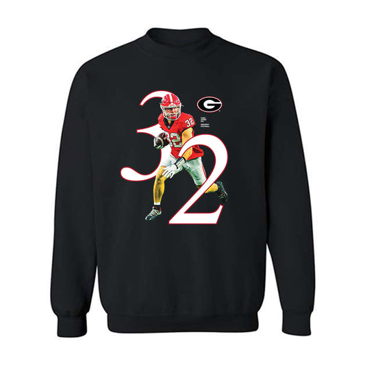Georgia - NCAA Football : Cash Jones - Breakthrough Crewneck Sweatshirt-0