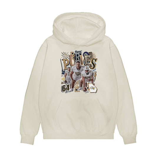 Georgia Tech - NCAA Football : Ryan Purves - Collage Premium Hooded Sweatshirt-0