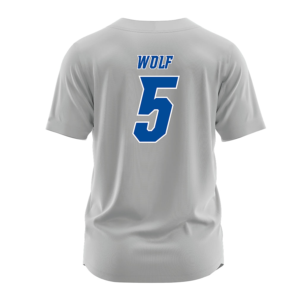 Delaware - NCAA Baseball : Jeremy Wolf - Grey Jersey-1