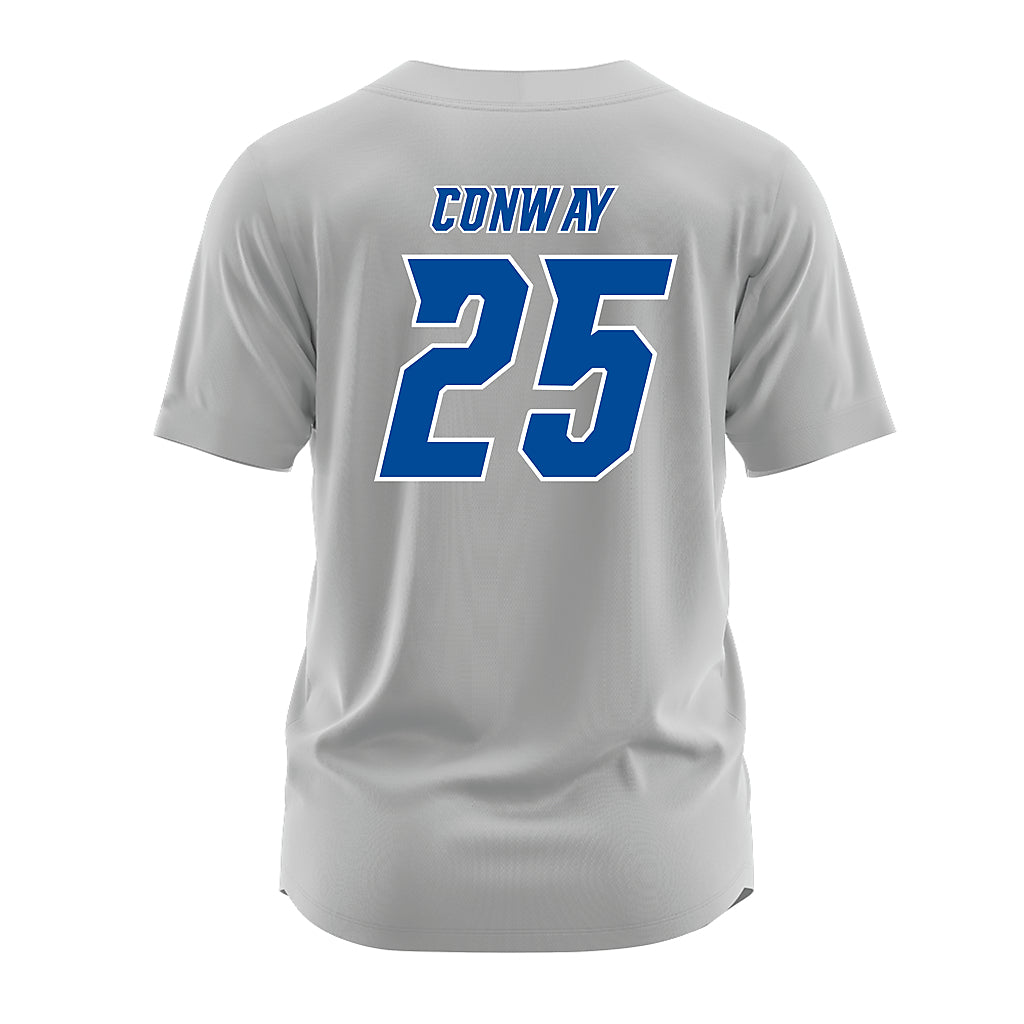 Delaware - NCAA Baseball : Elias Conway - Grey Jersey-1