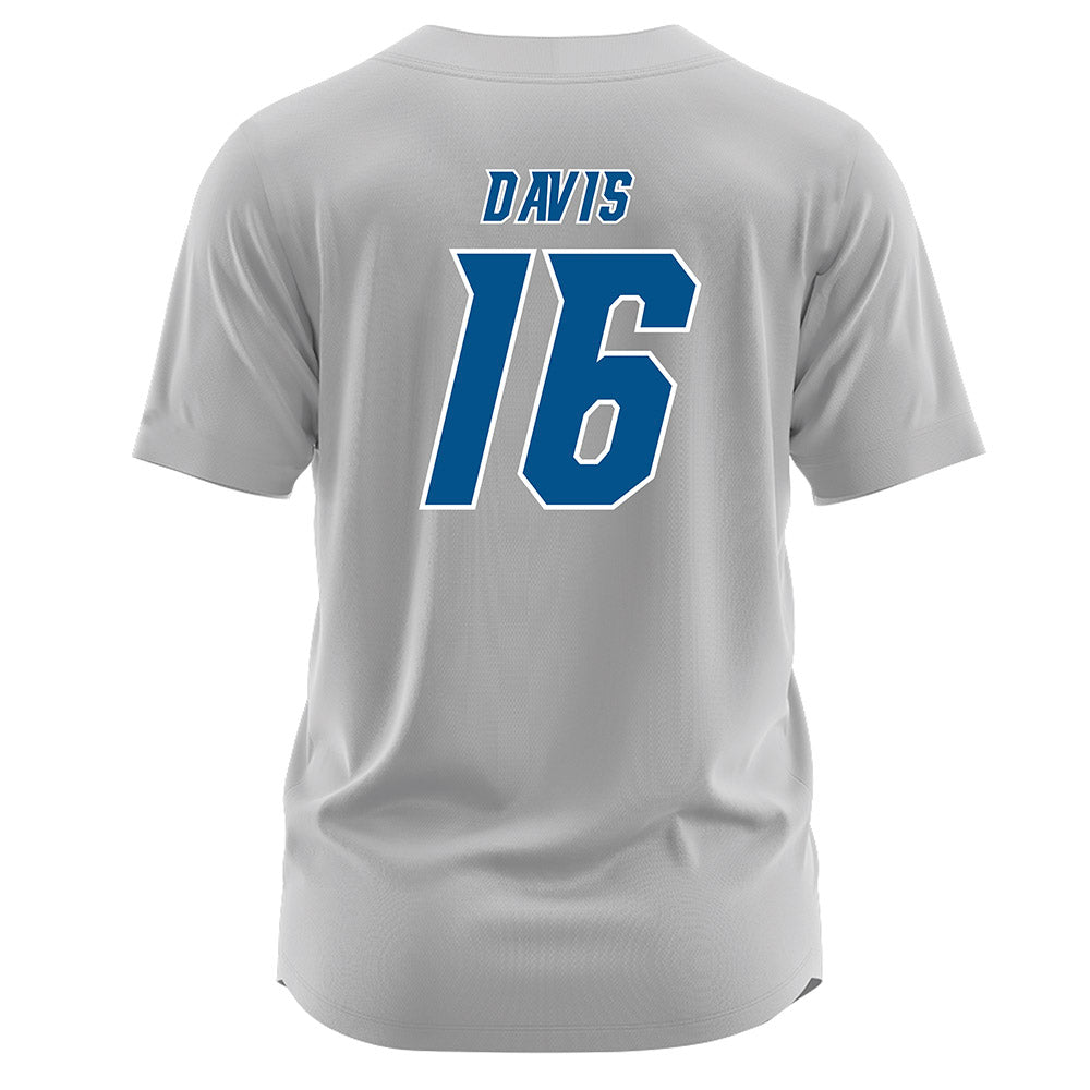 Delaware - NCAA Baseball : Vincent Davis - Grey Jersey-1