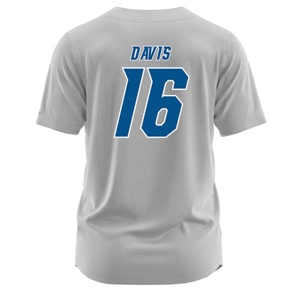 Delaware - NCAA Baseball : Vincent Davis - Grey Jersey-1