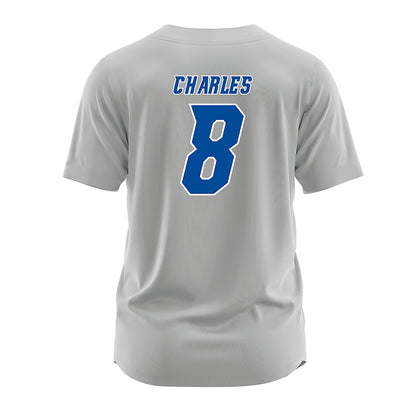 Delaware - NCAA Baseball : Anthony Charles - Grey Jersey-1