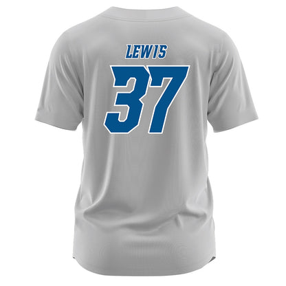 Delaware - NCAA Baseball : Evan Lewis - Grey Jersey-1