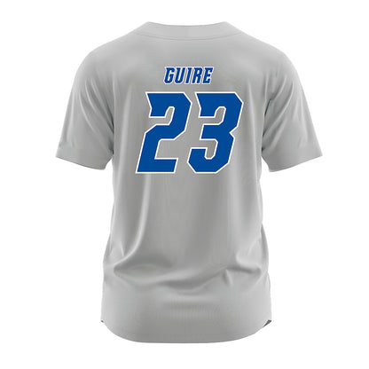 Delaware - NCAA Baseball : Luke Guire - Grey Jersey-1