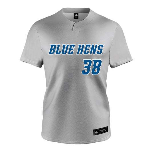 Delaware - NCAA Baseball : Cole Carbone - Grey Jersey-0