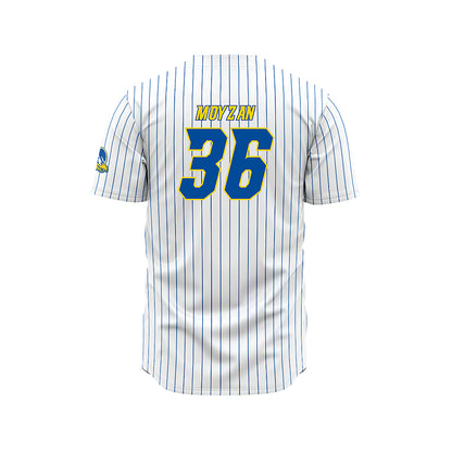 Delaware - NCAA Baseball : Ben Moyzan - White Pinstripe Jersey-1
