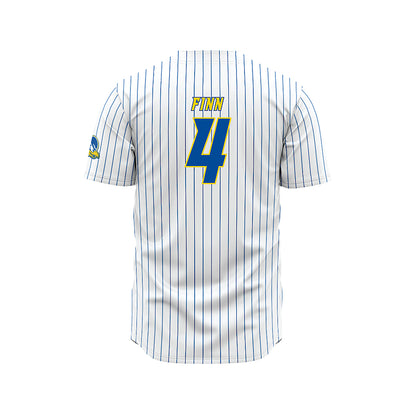 Delaware - NCAA Baseball : Rory Finn - White Pinstripe Jersey-1