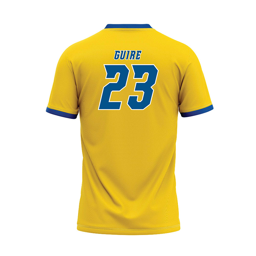Delaware - NCAA Baseball : Luke Guire - Yellow Baseball Jersey-1
