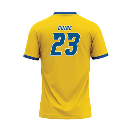 Delaware - NCAA Baseball : Luke Guire - Yellow Baseball Jersey-1