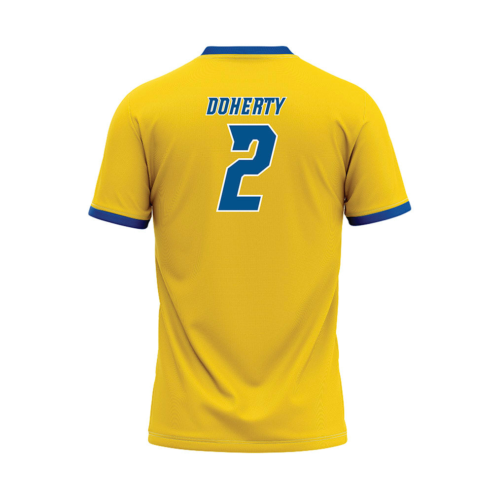 Delaware - NCAA Baseball : Connor Doherty - Yellow Baseball Jersey-1