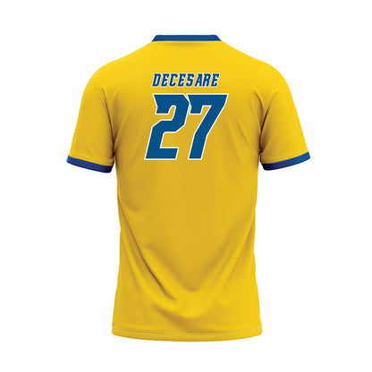 Delaware - NCAA Baseball : Anthony DeCesare - Yellow Baseball Jersey-1