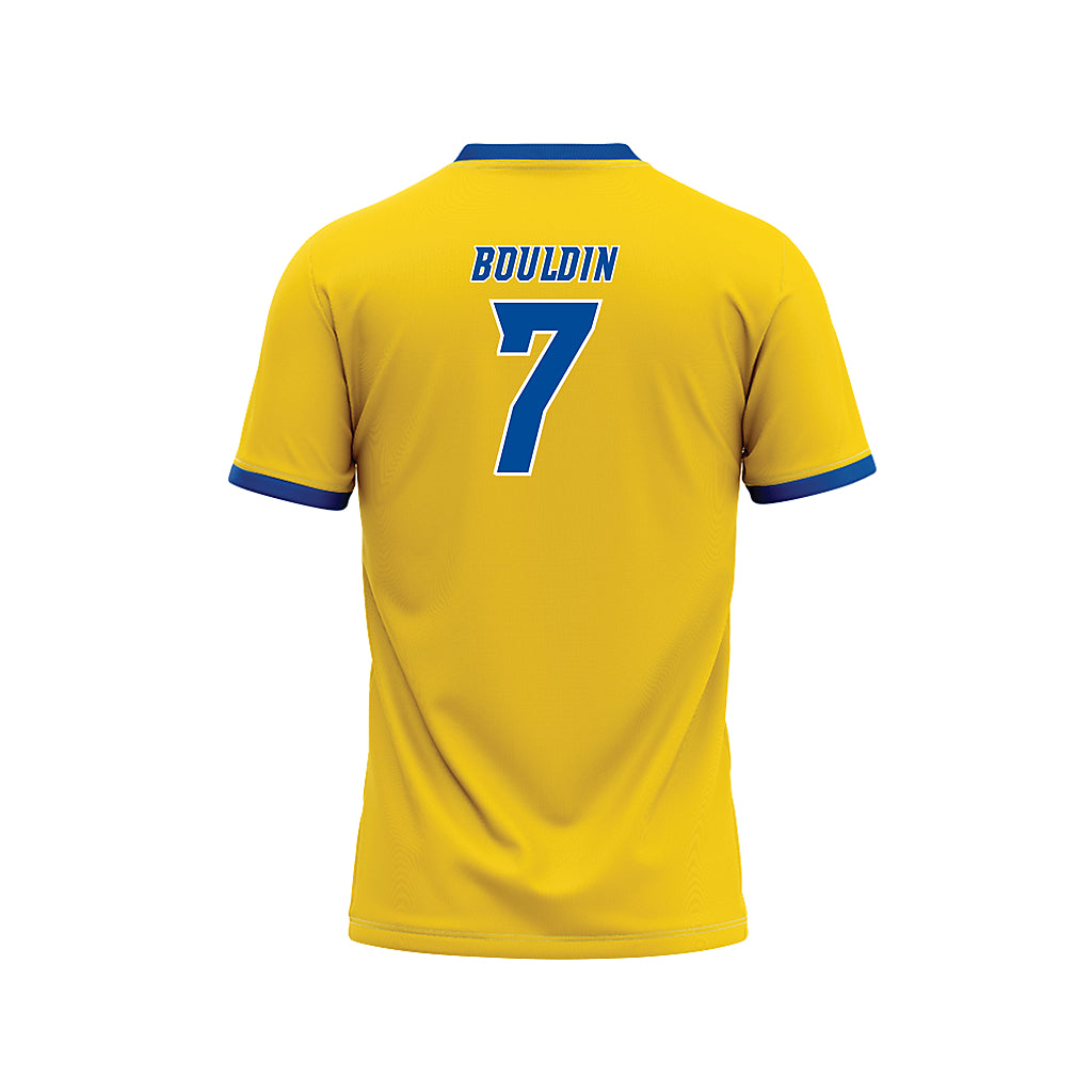 Delaware - NCAA Baseball : Evan Bouldin - Yellow Baseball Jersey-1