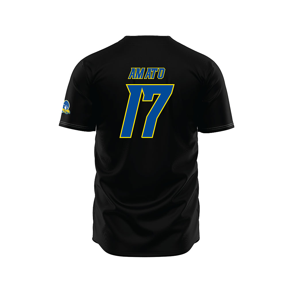 Delaware - NCAA Baseball : Andrew Amato - Black Jersey-1