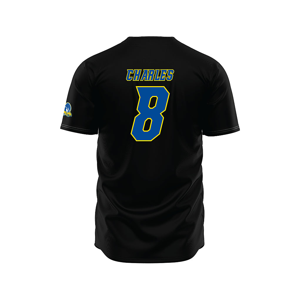 Delaware - NCAA Baseball : Anthony Charles - Black Jersey-1