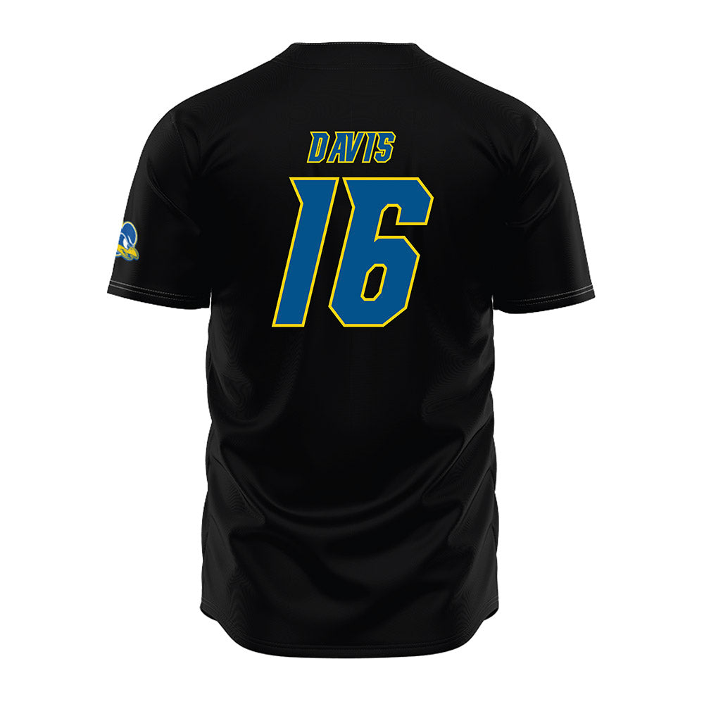 Delaware - NCAA Baseball : Vincent Davis - Black Jersey-1