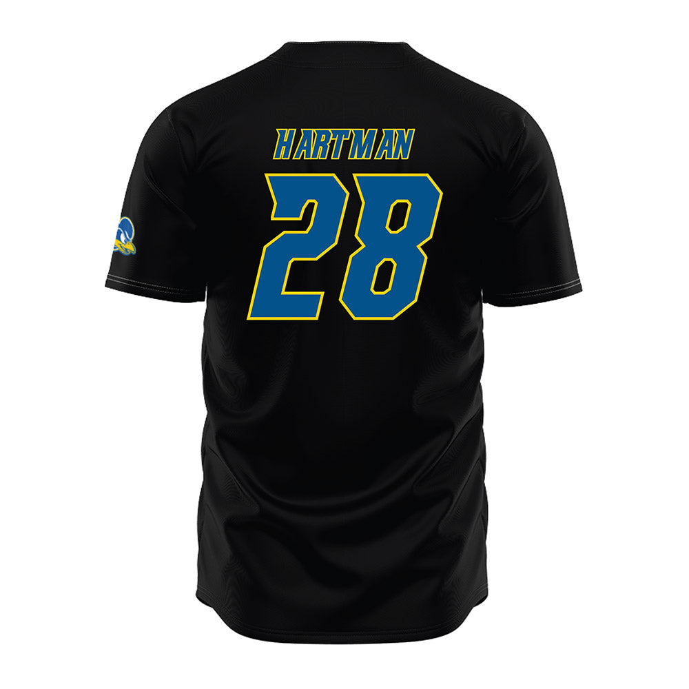 Delaware - NCAA Baseball : Tim Hartman - Black Jersey-1