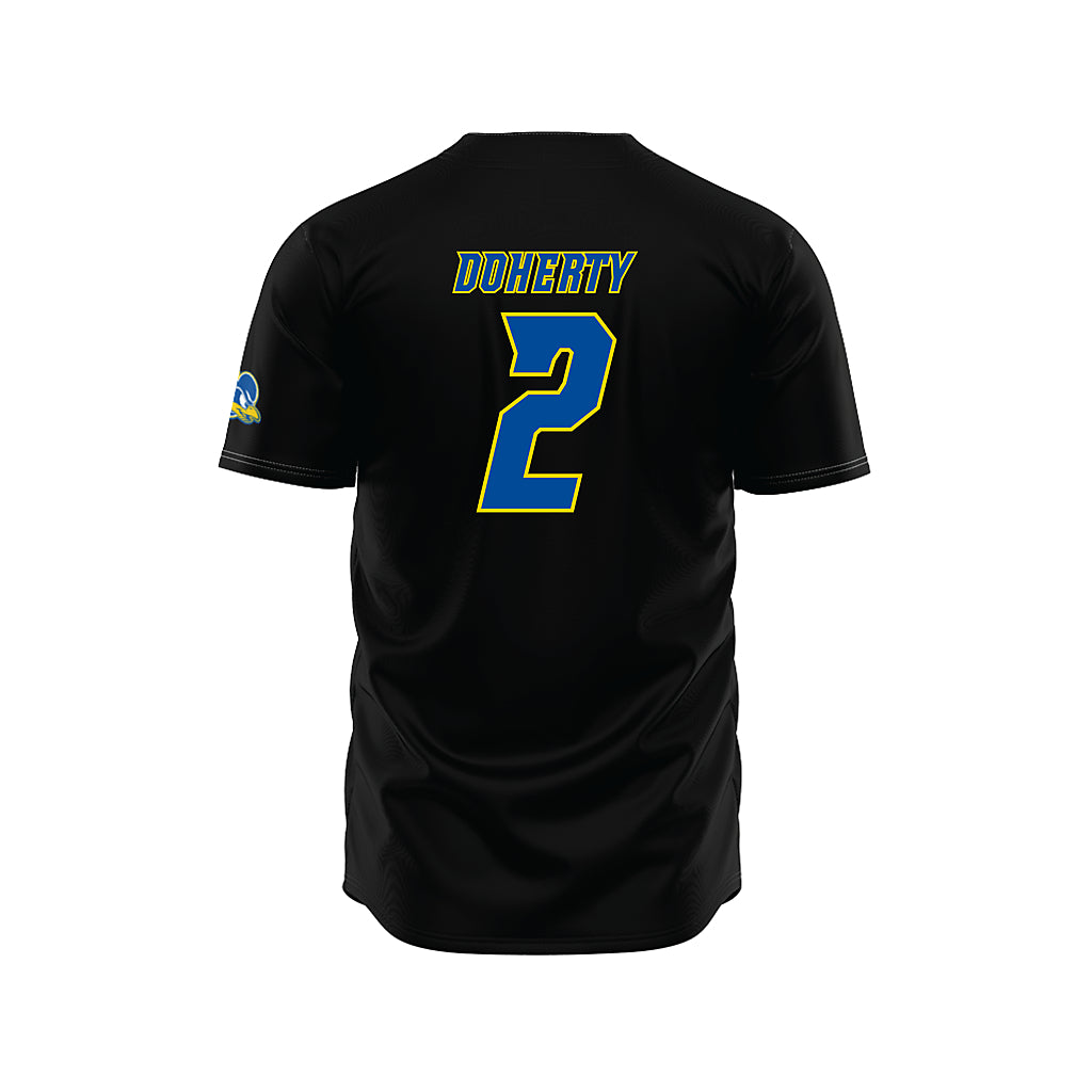 Delaware - NCAA Baseball : Connor Doherty - Black Jersey-1