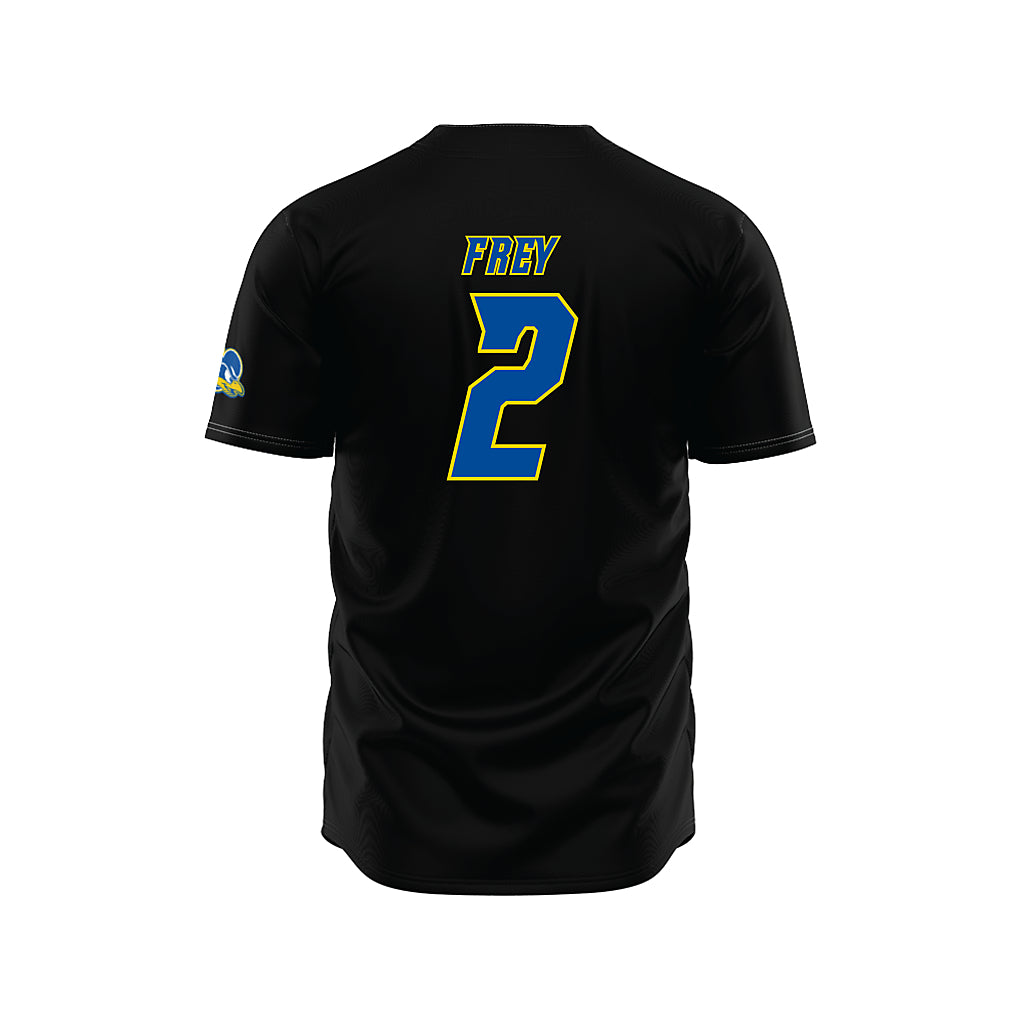 Delaware - NCAA Baseball : Ayden Frey - Black Jersey-1