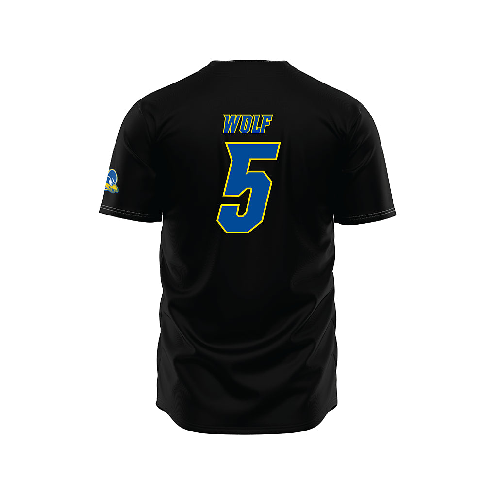 Delaware - NCAA Baseball : Jeremy Wolf - Black Jersey-1