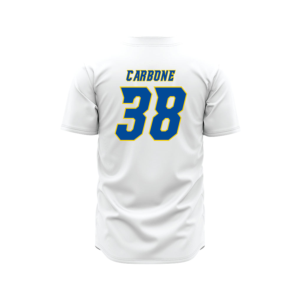 Delaware - NCAA Baseball : Cole Carbone - White Jersey-1